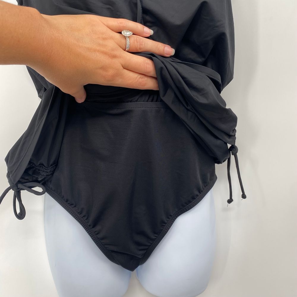 Dreamsuit Miracle Brand Slimming Black Size‎ 10 Swimsuit One Piece Ruched - Picture 9 of 10